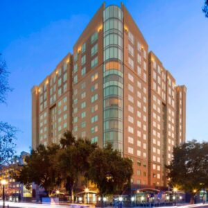 Exterior shot of Residence Inn in Downtown Sacramento